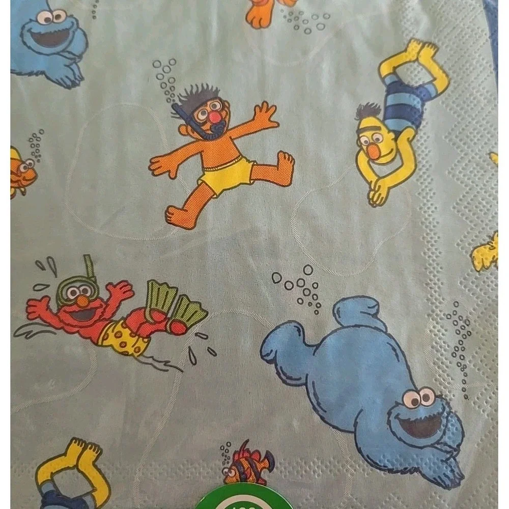 SESAME STREET Pool Party 40 Lunch Napkins 3 Ply -12 7/8